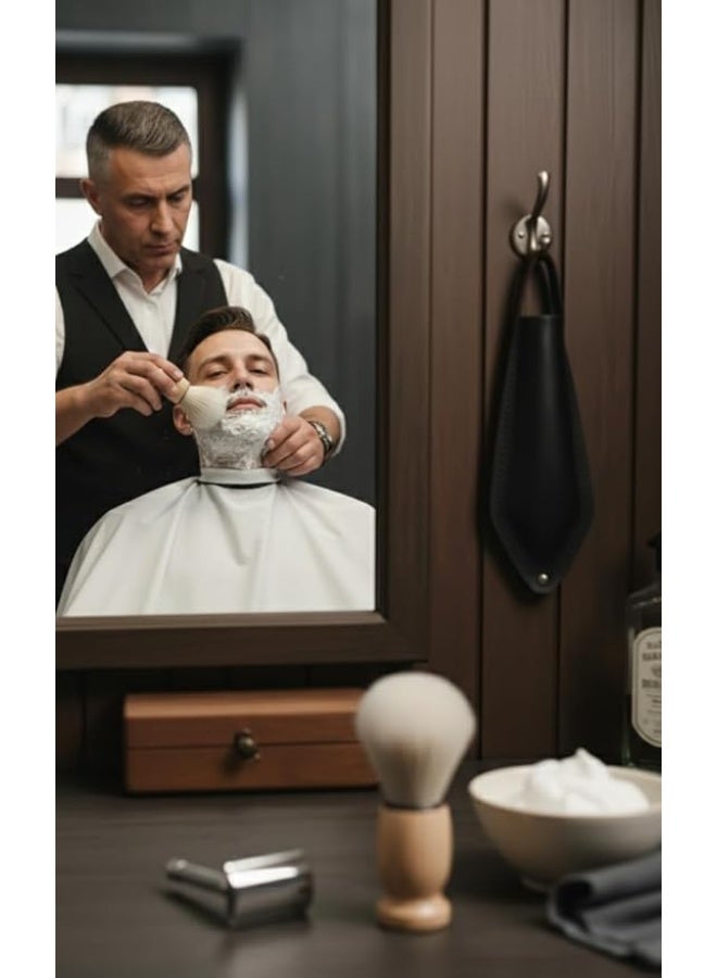 فرشاة حلاقة احترافية للذقن للرجال – مقبض خشبي – مناسبة للاستخدام المنزلي والصالونات – جودة عالية للاستخدام الشخصي والمهني - Image 5